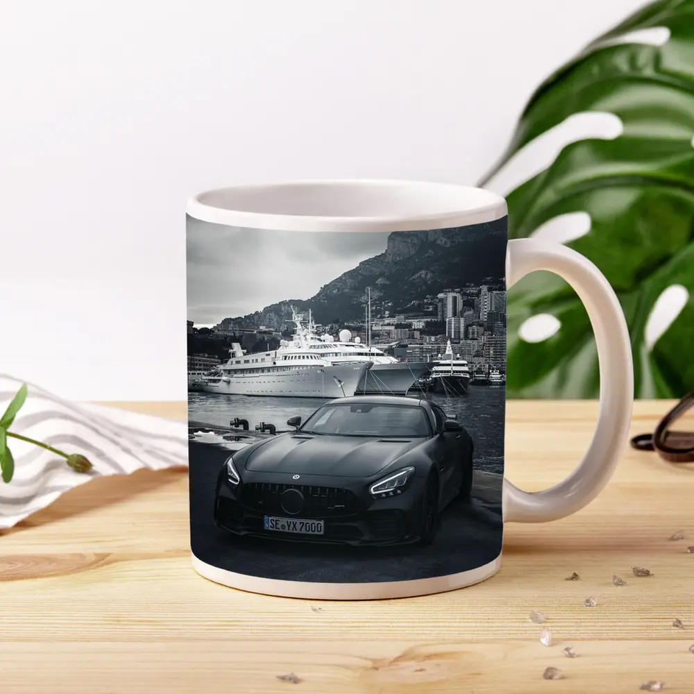 Mercedes AMG GT Black Monaco Harbor – Mugs