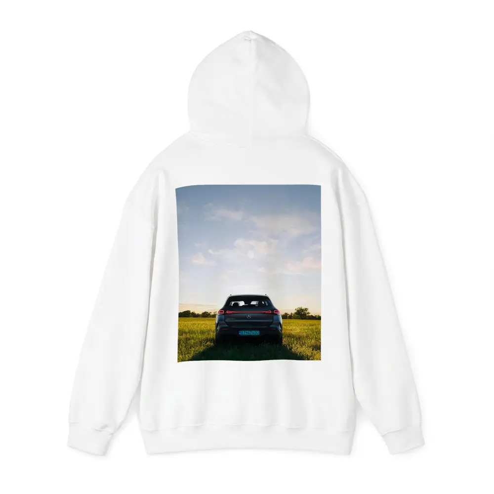 Mercedes EQC Rear View Green Field – Hoodies