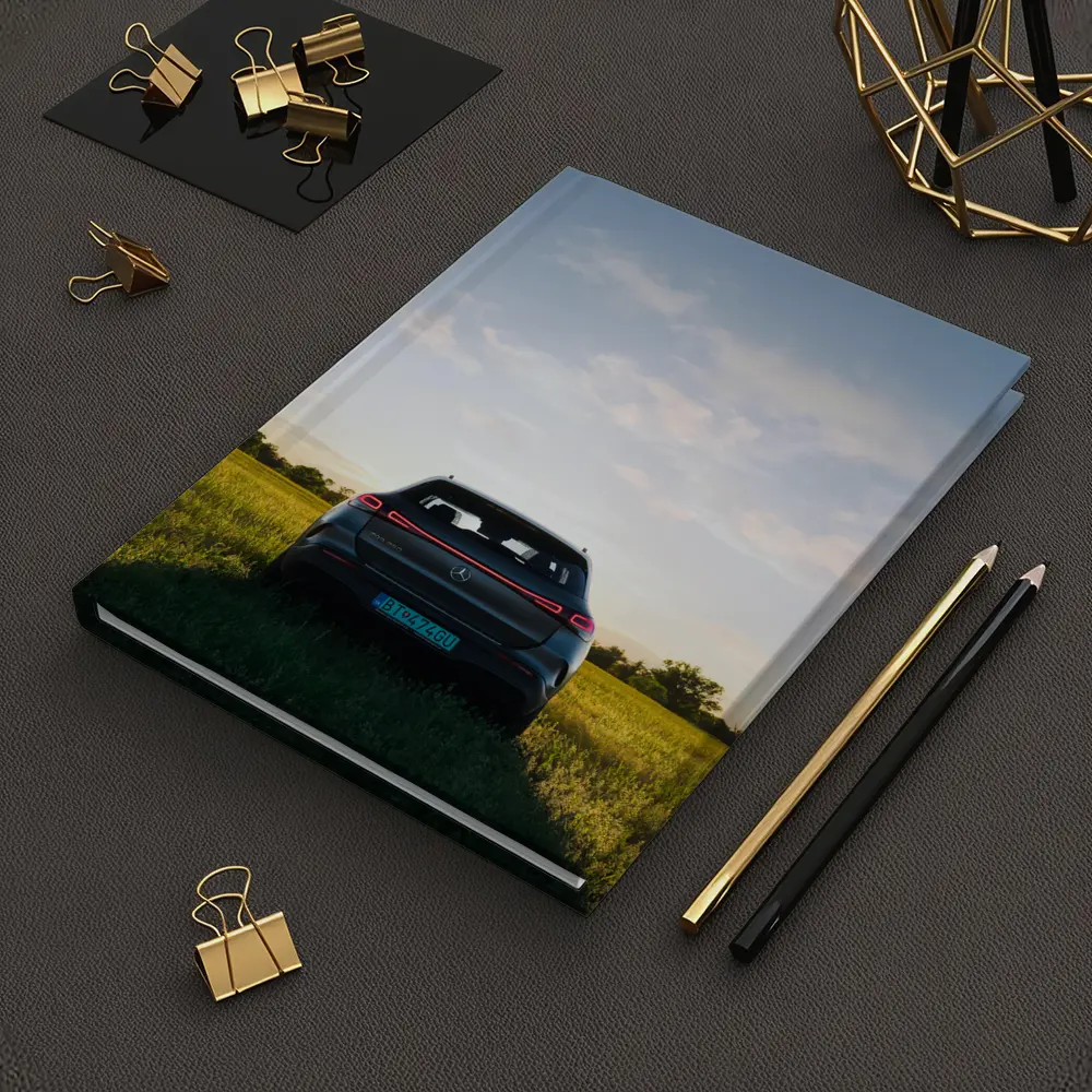 Mercedes EQC Rear View Green Field – Notebooks