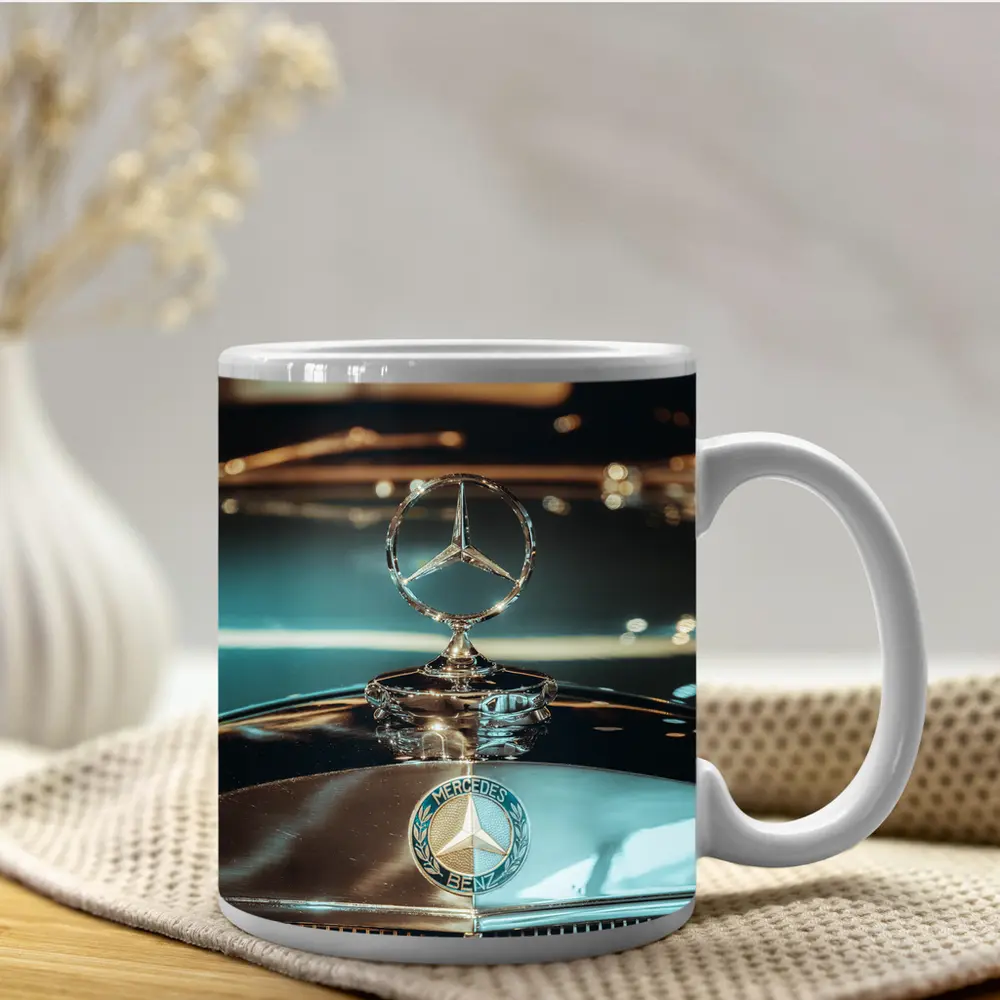 Mercedes Benz Hood Star Classic Car Detail – Mugs