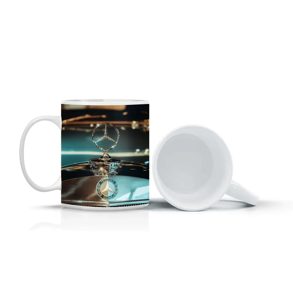Mercedes Benz Hood Star Classic Car Detail – Mugs