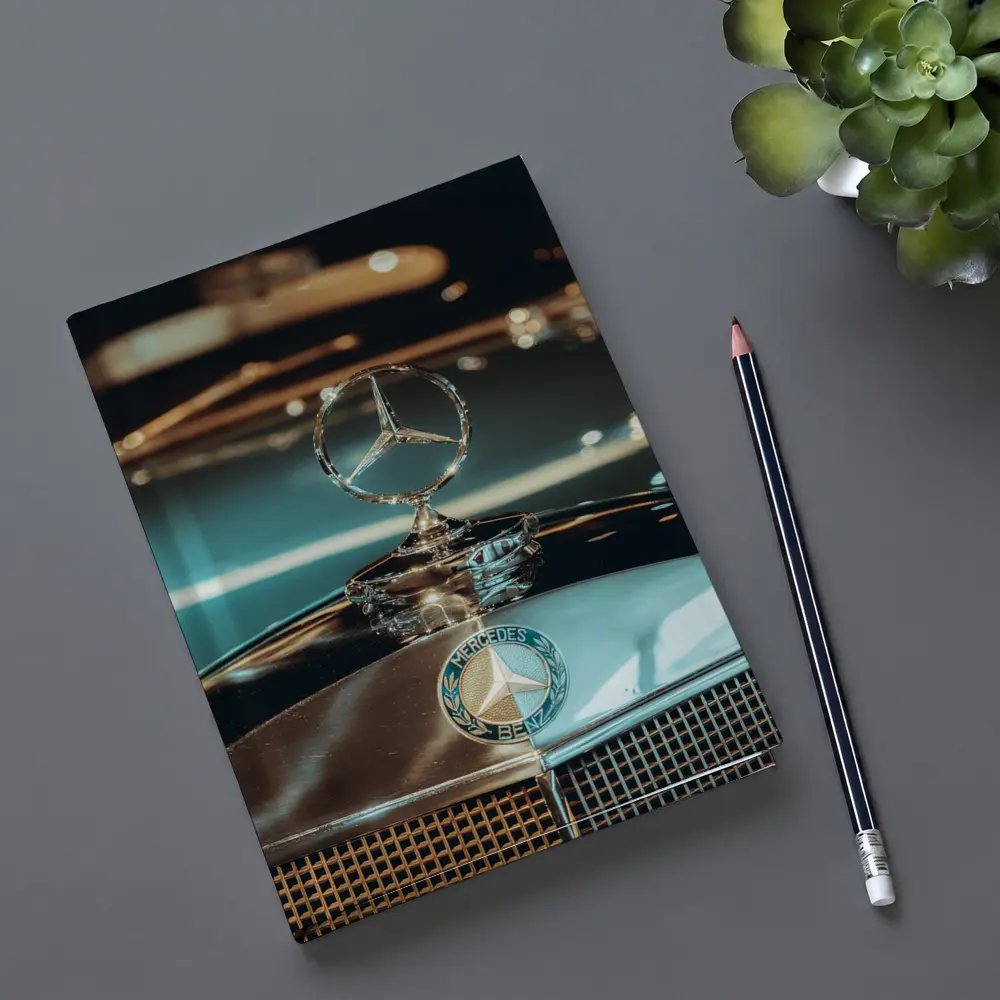 Mercedes Benz Hood Star Classic Car Detail – Notebooks