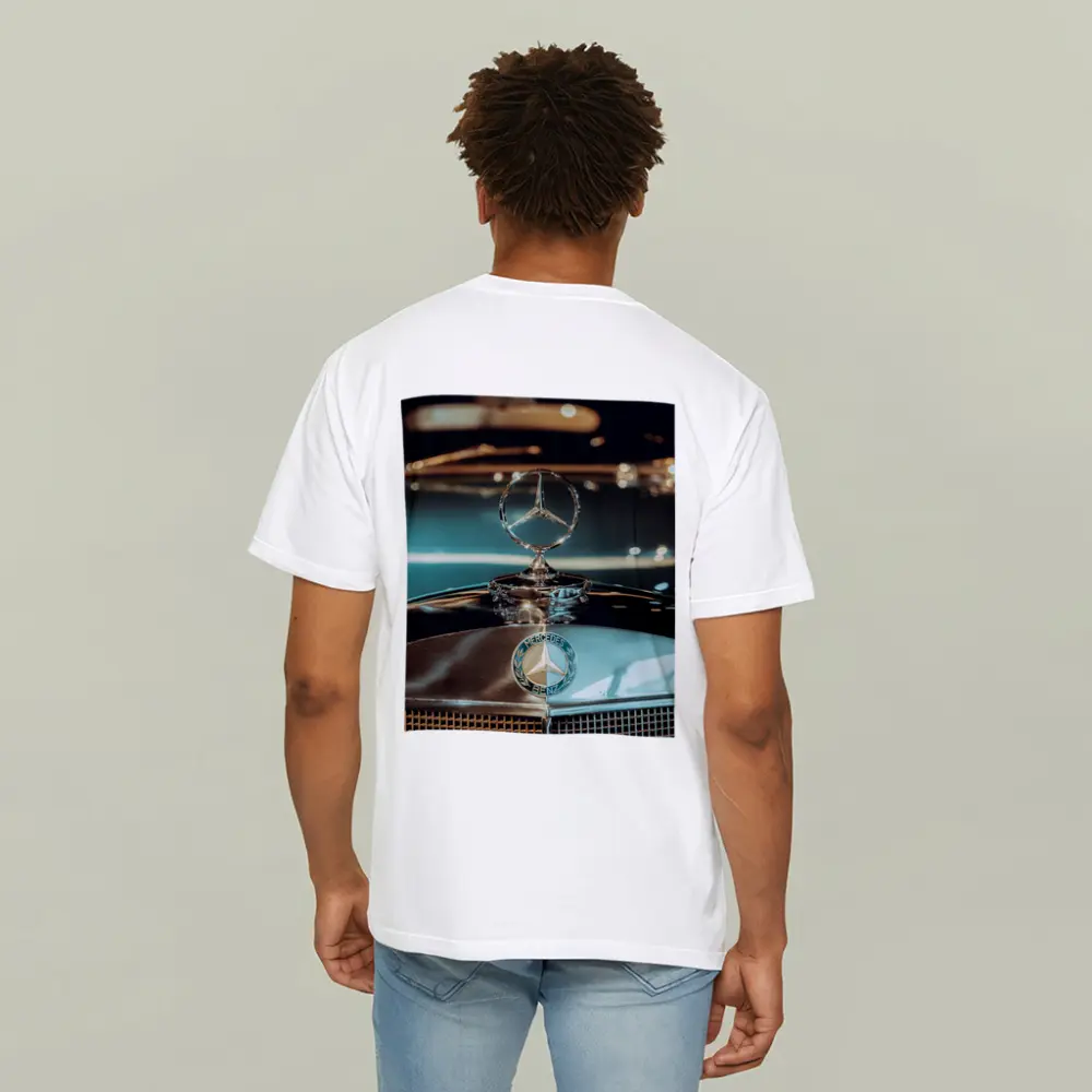 Mercedes Benz Hood Star Classic Car Detail – T-Shirts