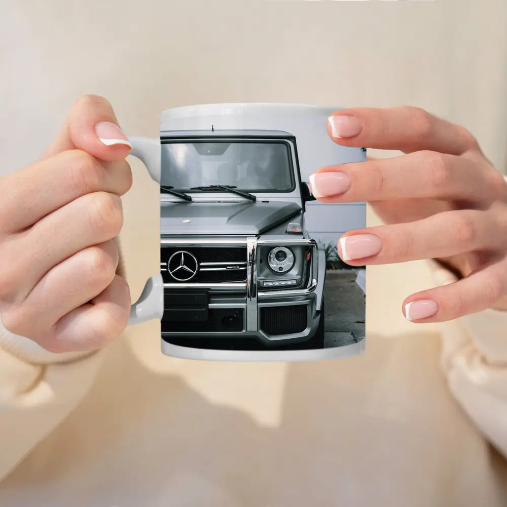 Mercedes G Class AMG Silver Front View – Mugs