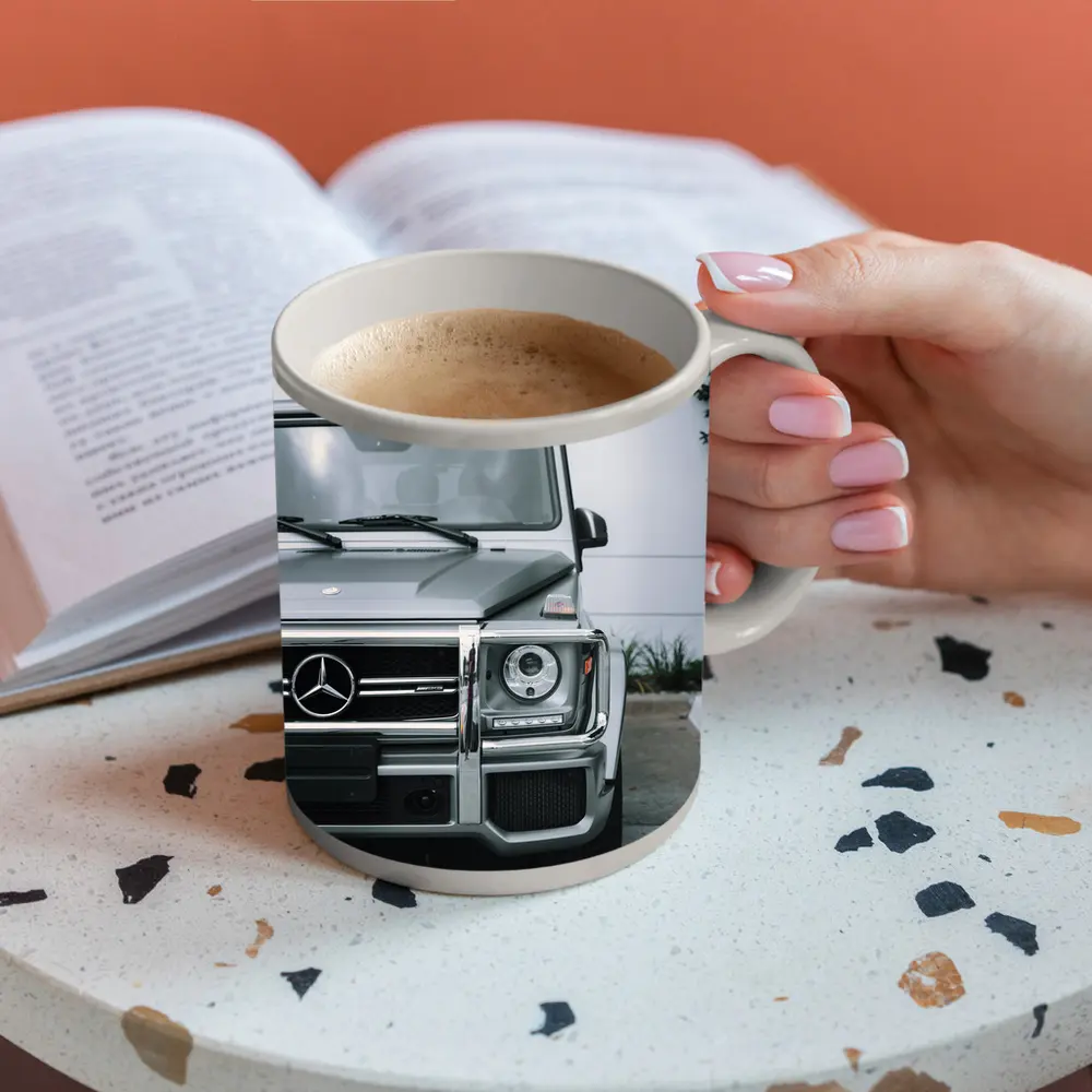 Mercedes G Class AMG Silver Front View – Mugs