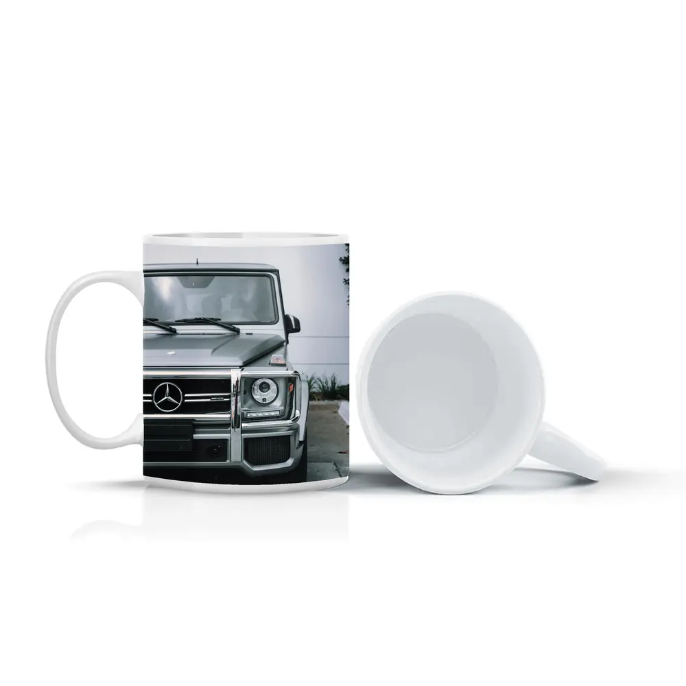Mercedes G Class AMG Silver Front View – Mugs