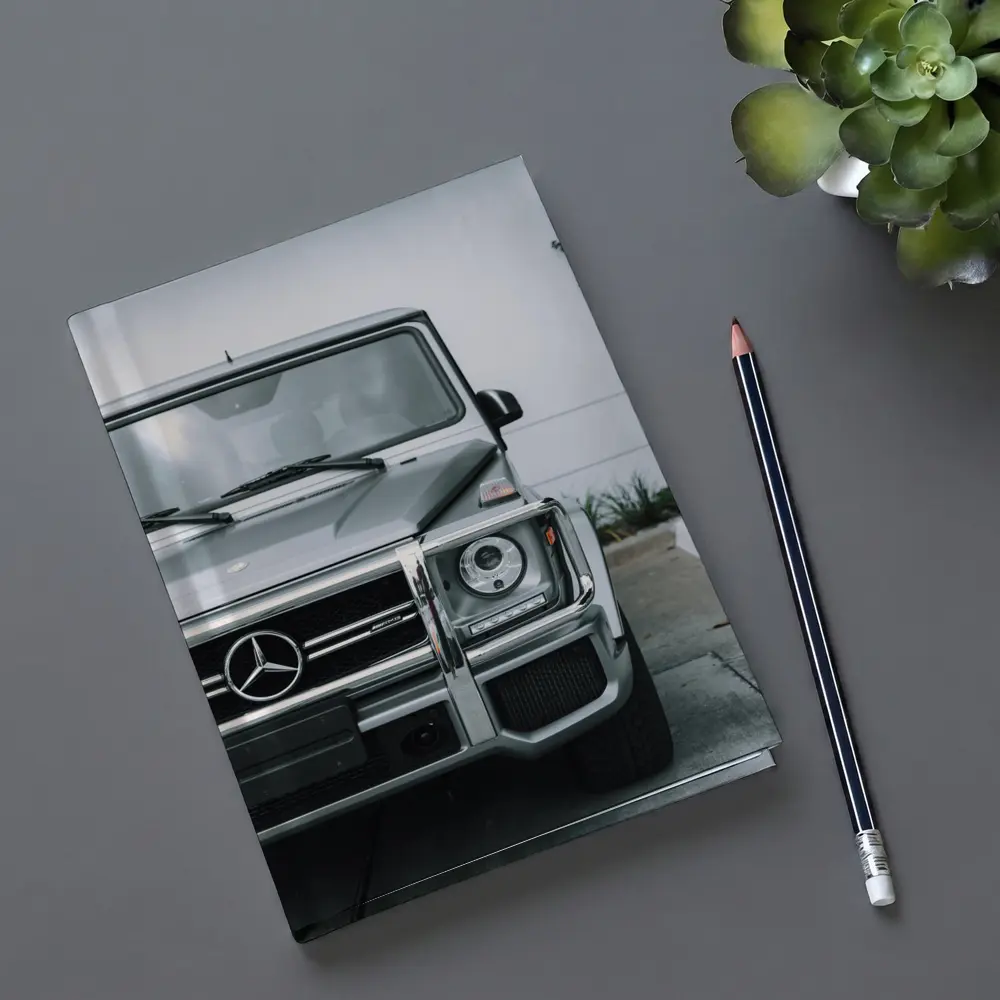 Mercedes G Class AMG Silver Front View – Notebooks
