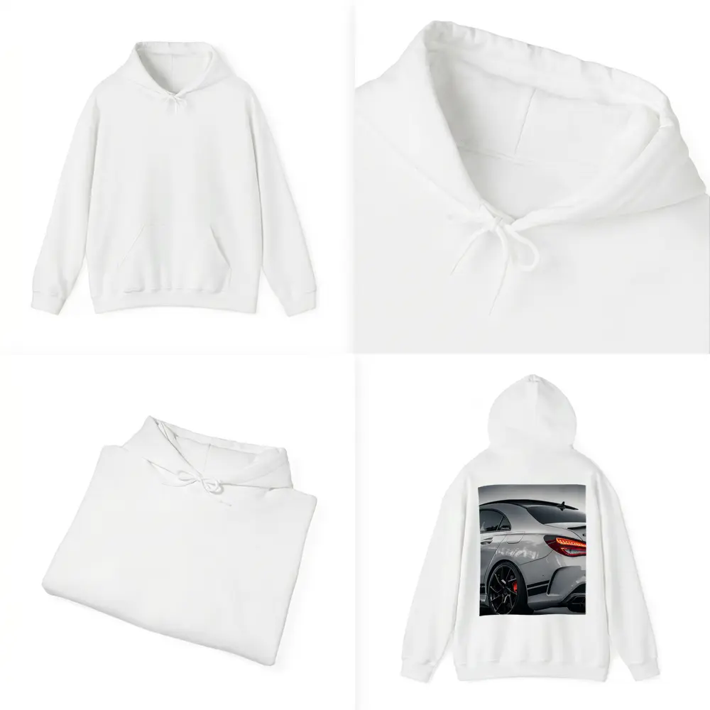 Mercedes AMG Gray Sports Car Rear View – Hoodies