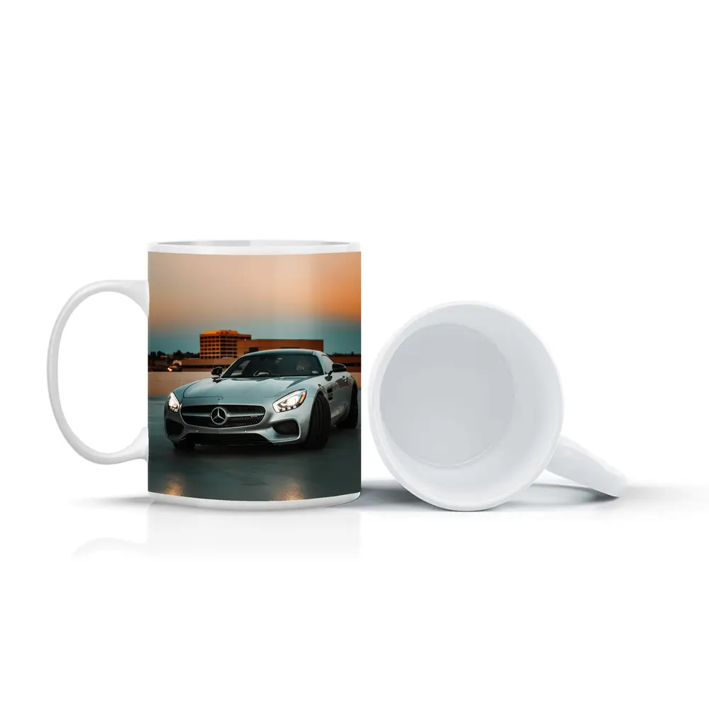 Mercedes AMG GT Silver Rooftop Sunset – Mugs