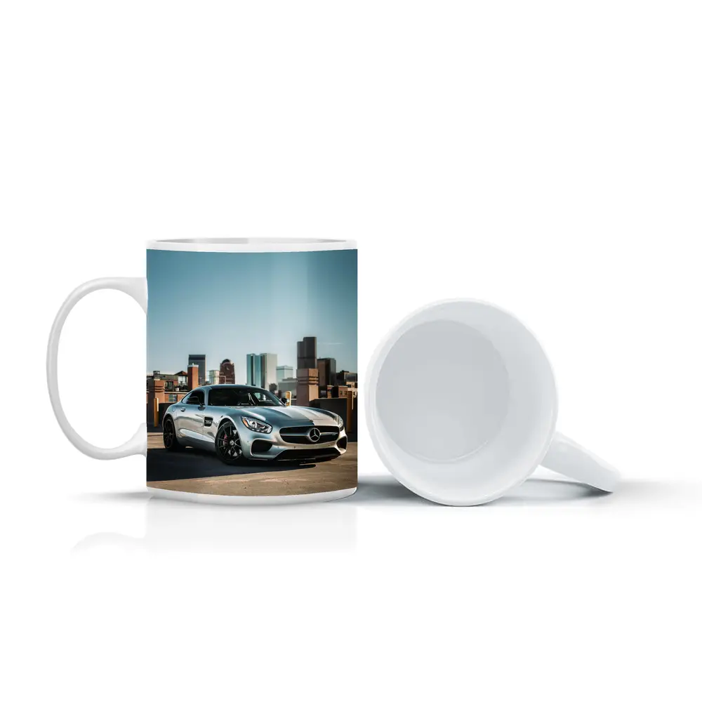 Mercedes AMG GT Silver City Skyline – Mugs