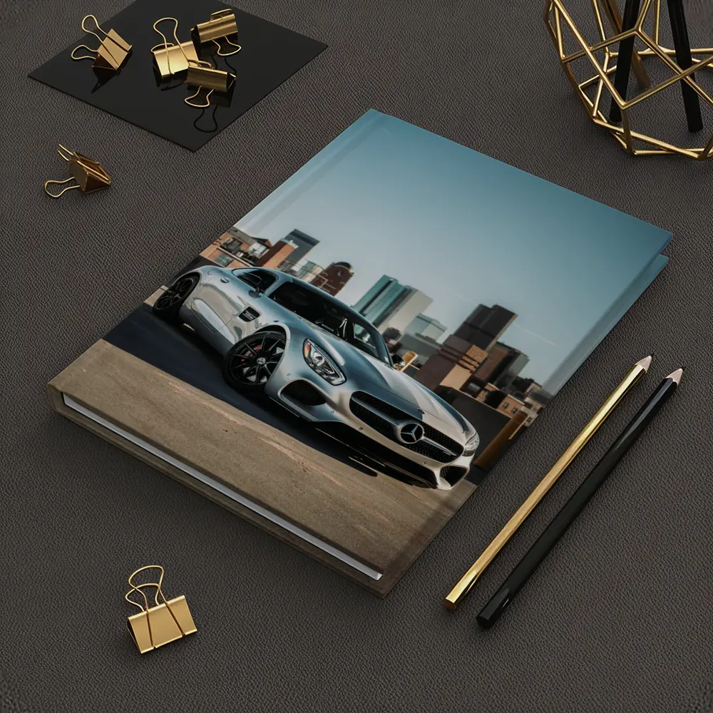 Mercedes AMG GT Silver City Skyline – Notebooks