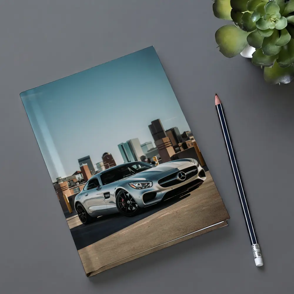 Mercedes AMG GT Silver City Skyline – Notebooks