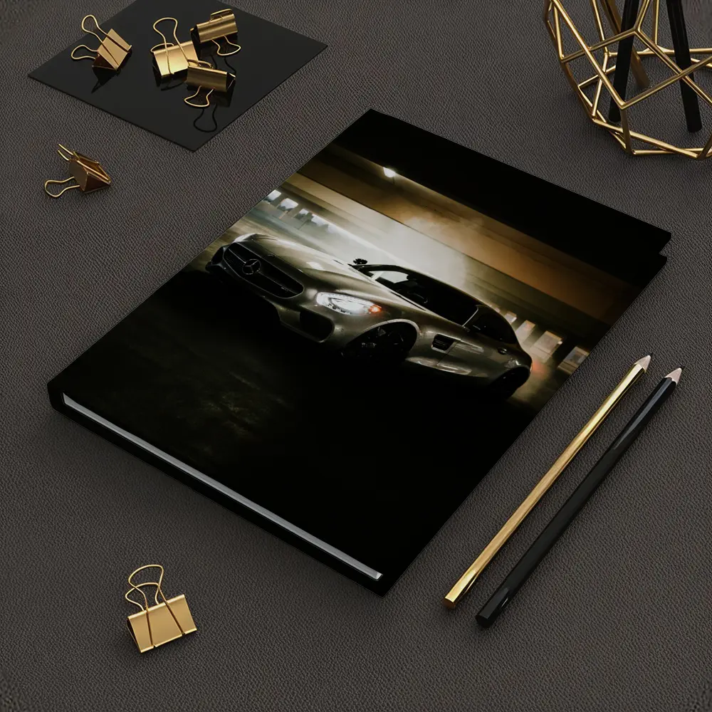 Mercedes AMG GT Silver Parking Garage Night – Notebooks