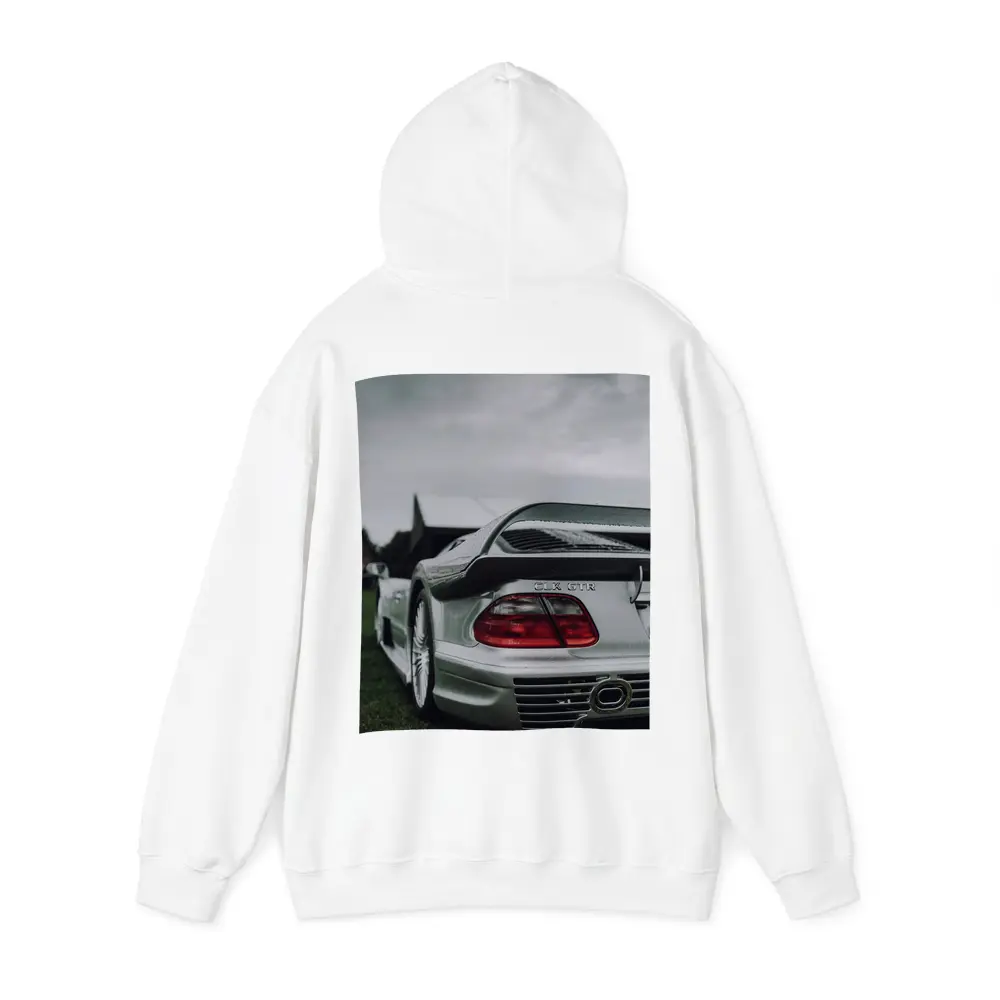 Mercedes CLK GTR Silver Rear Overcast Sky – Hoodies