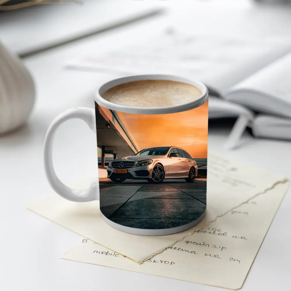 Mercedes C Class Estate Sunset Sky – Mugs