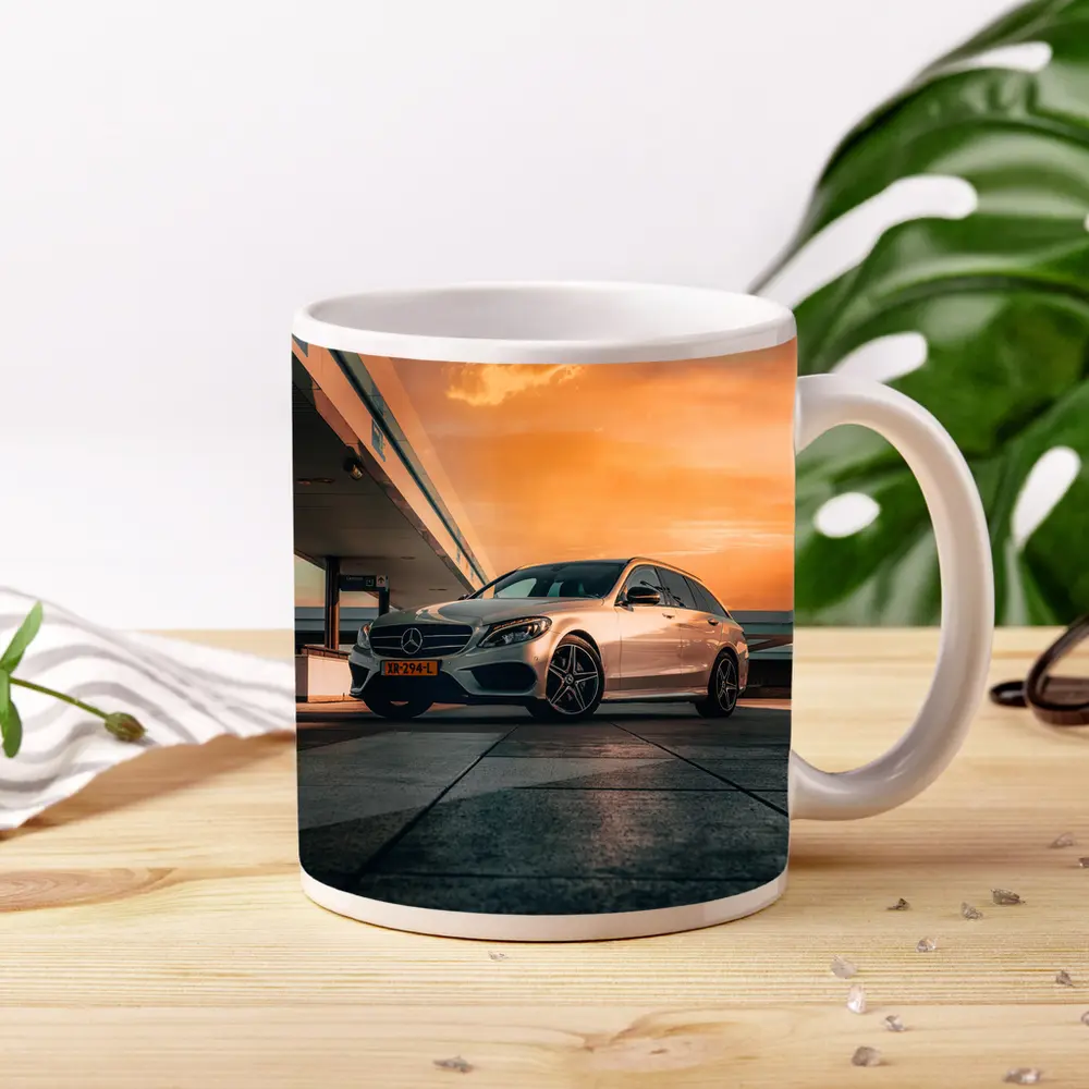Mercedes C Class Estate Sunset Sky – Mugs