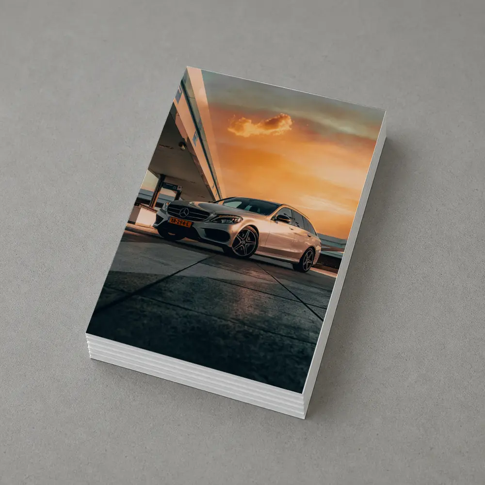 Mercedes C Class Estate Sunset Sky – Postcards