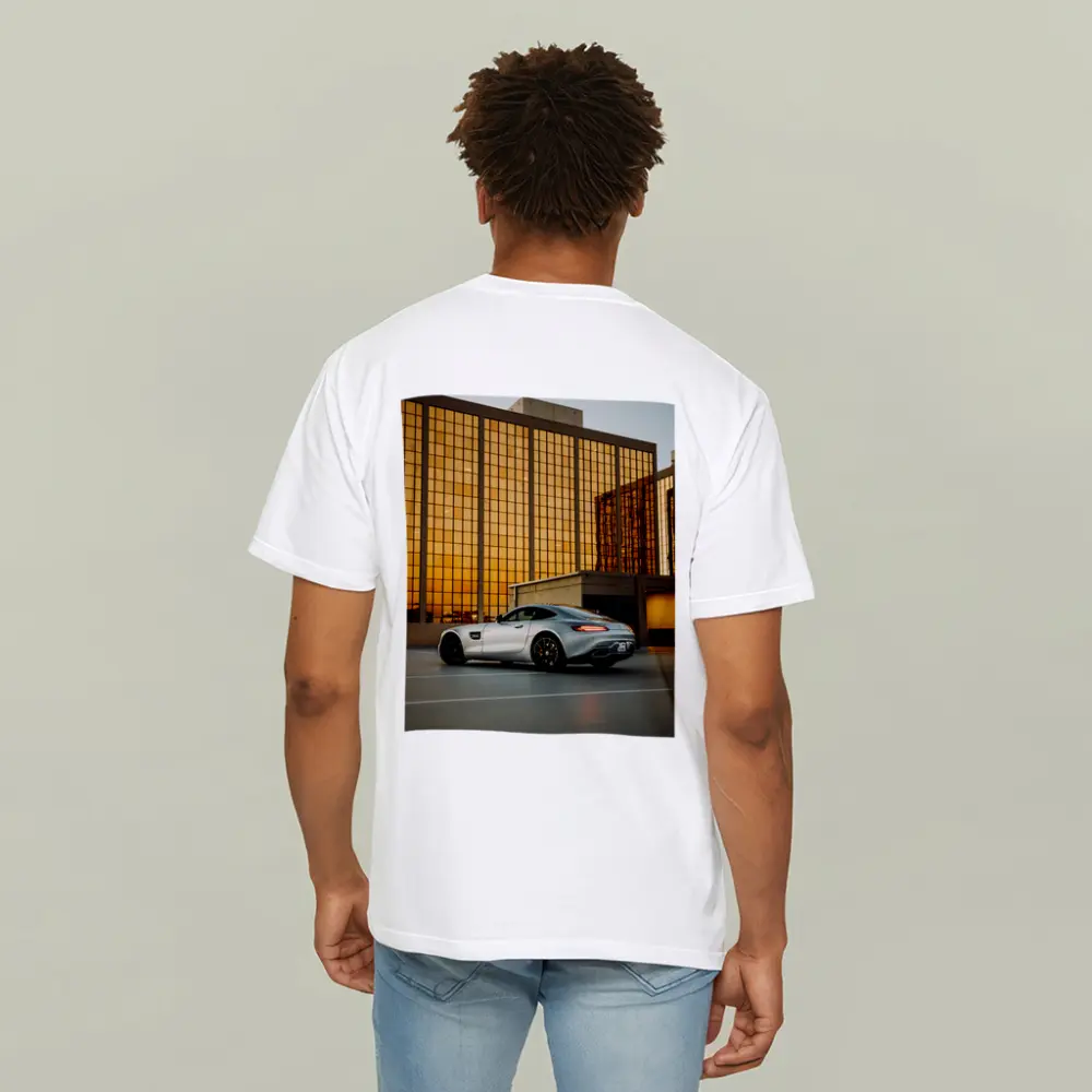 Mercedes AMG GT Silver Urban Parking Lot – T-Shirts