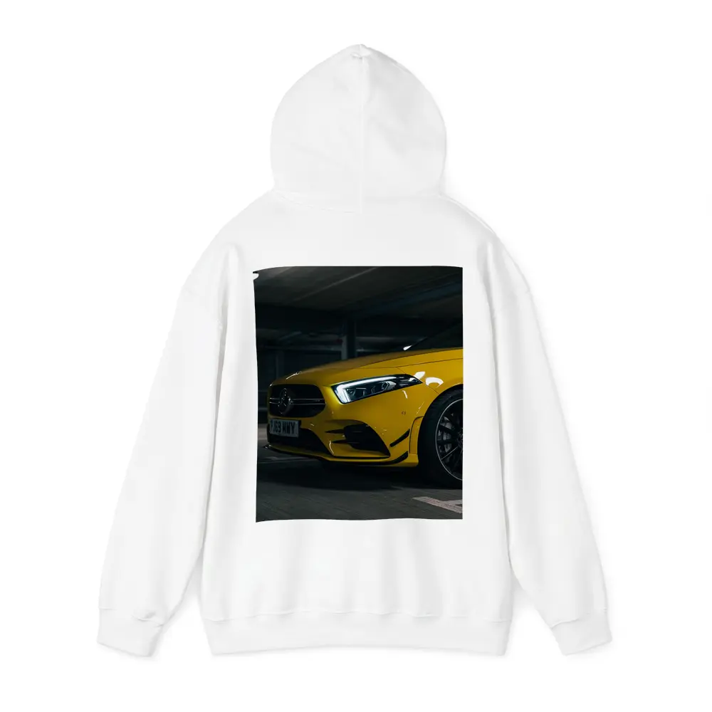 Mercedes AMG Yellow Front Parking Garage – Hoodies