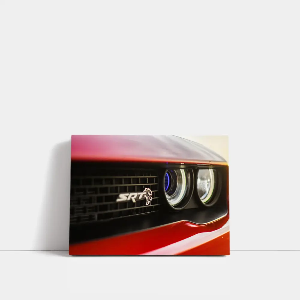 Dodge Challenger SRT Hellcat Front Grille Close Up – Wall Art