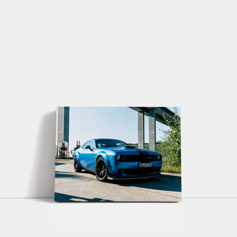 Dodge Challenger SRT Hellcat Blue Street – Wall Art