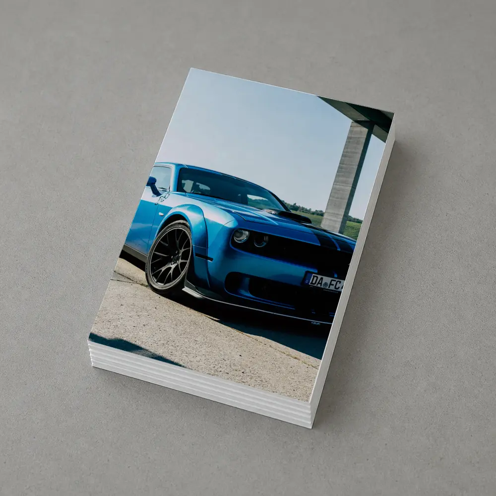 Dodge Challenger SRT Hellcat Blue Street – Postcards