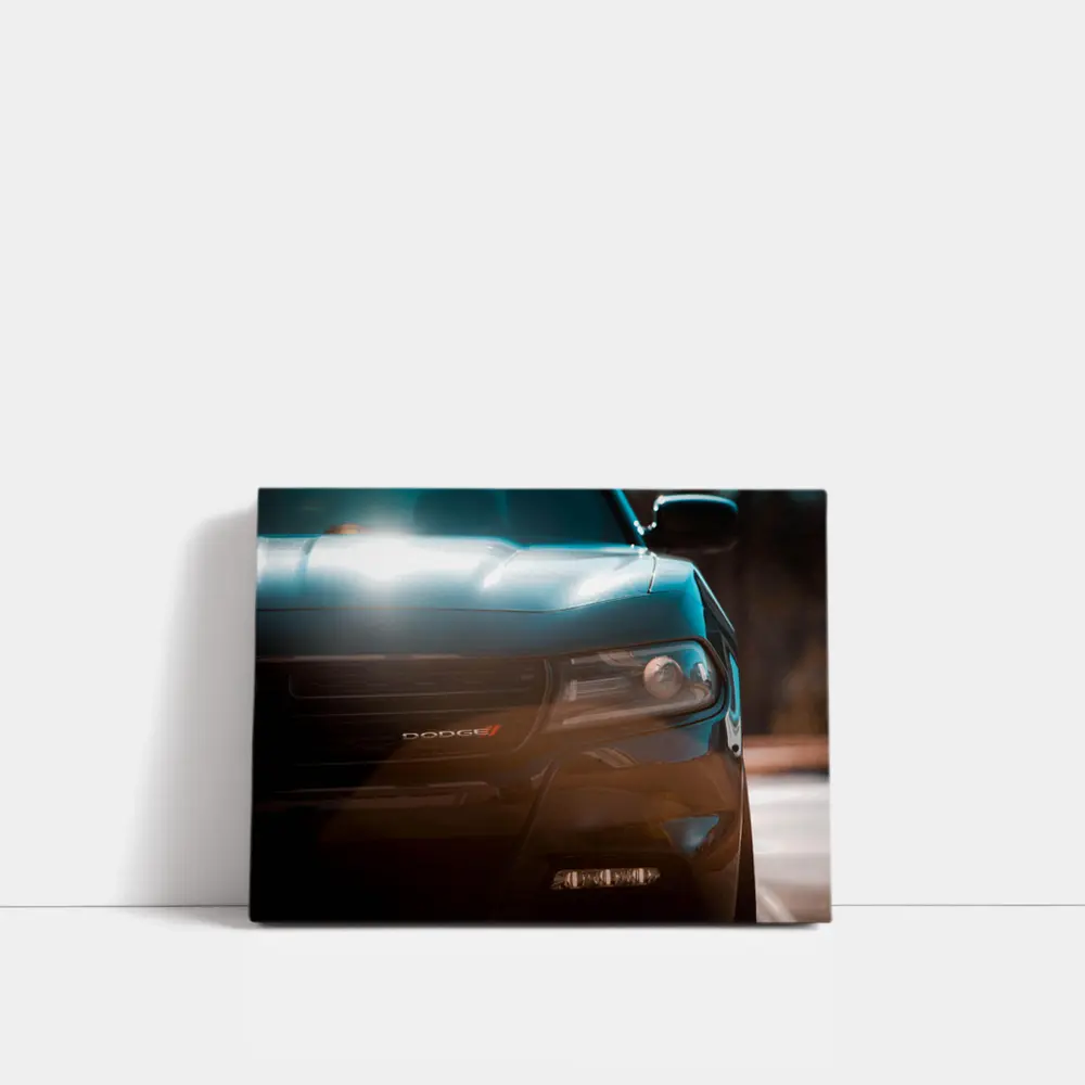 Dodge Charger Front Grille Dark Moody – Wall Art