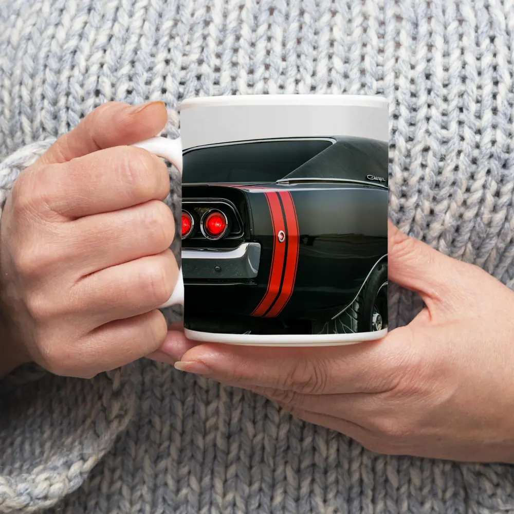 Dodge Charger Classic Black Muscle Car – Mugs