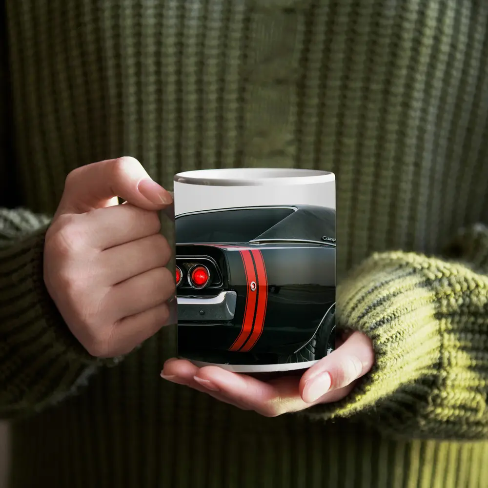 Dodge Charger Classic Black Muscle Car – Mugs
