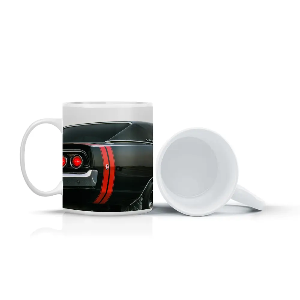 Dodge Charger Classic Black Muscle Car – Mugs