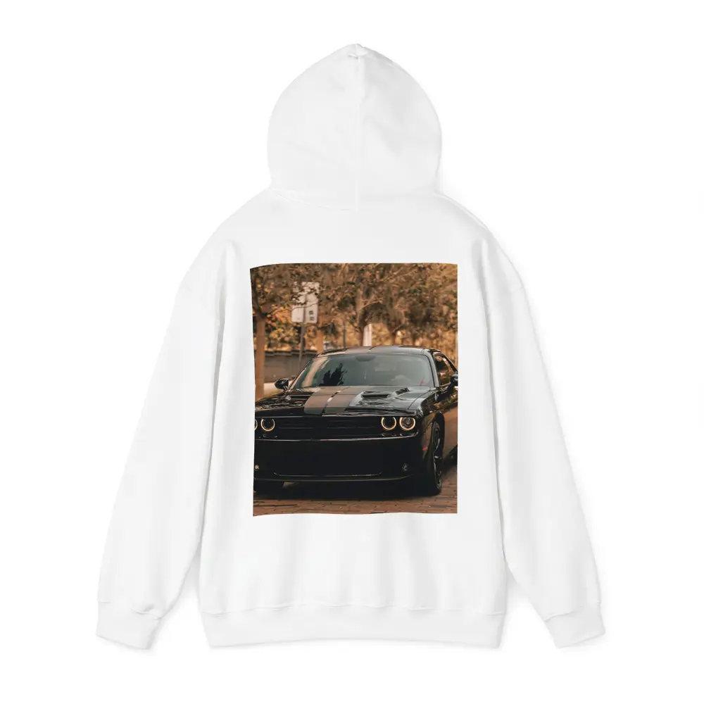 Dodge Challenger Black Muscle Car Street – Hoodies
