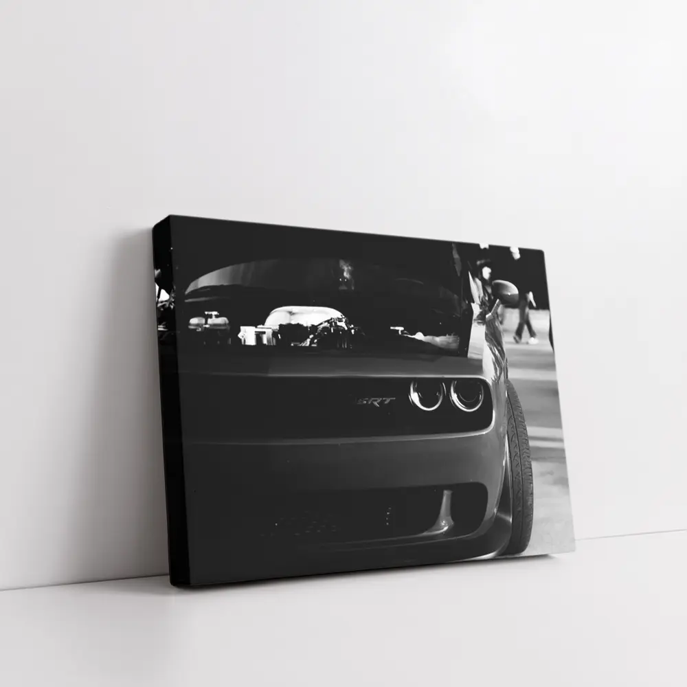 Dodge Challenger SRT Black and White – Wall Art