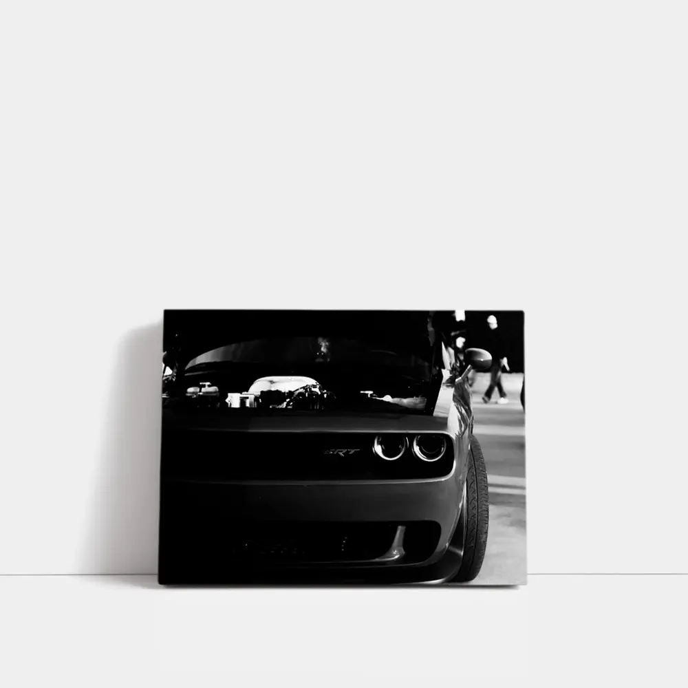 Dodge Challenger SRT Black and White – Wall Art