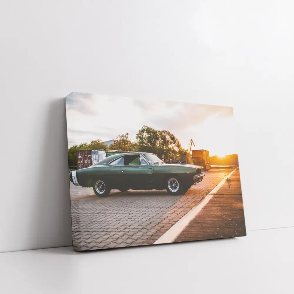 Dodge Charger Classic Muscle Car Sunset – Wall Art