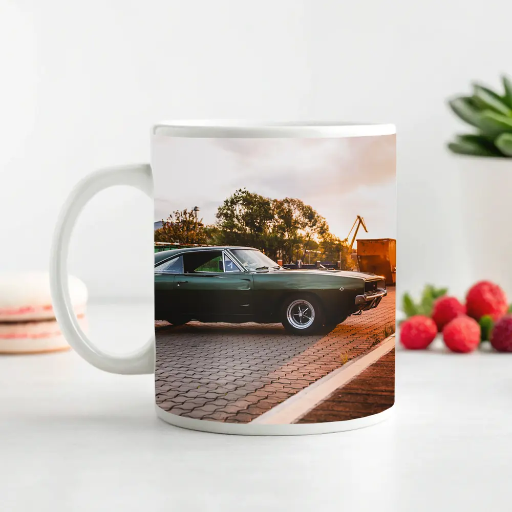 Dodge Charger Classic Muscle Car Sunset – Mugs
