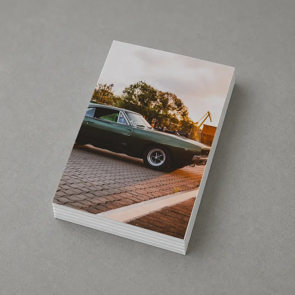 Dodge Charger Classic Muscle Car Sunset – Postcards