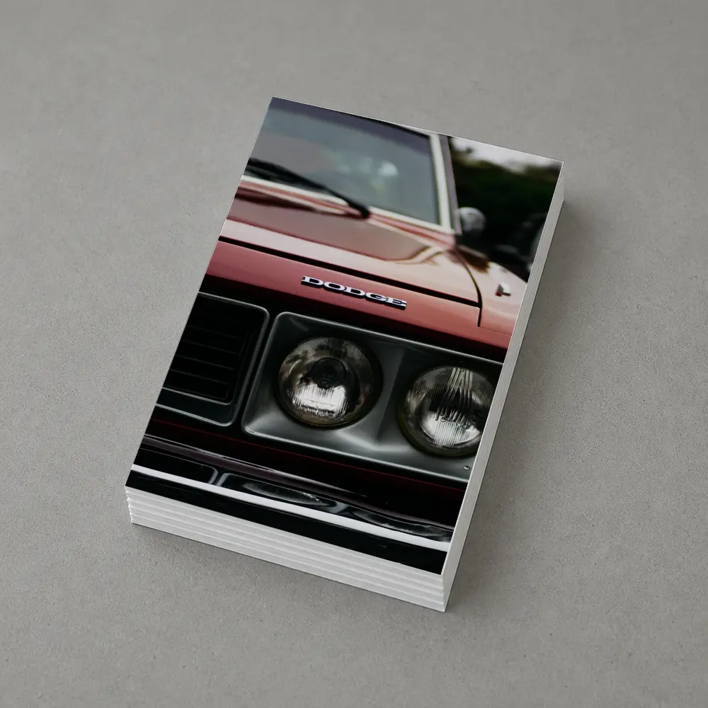 Dodge Classic Muscle Car Deep Red Close Up – Postcards