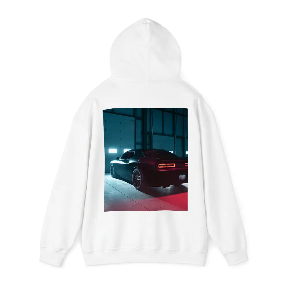 Dodge Challenger Dark Muscle Car Garage – Hoodies
