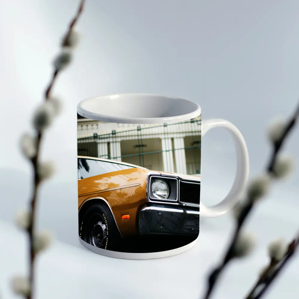 Dodge Charger Classic Muscle Car Street Shot – Mugs