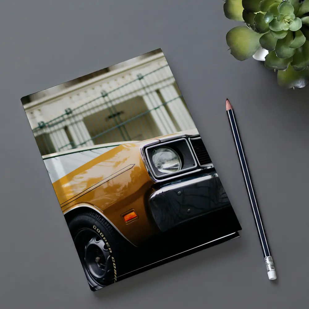 Dodge Charger Classic Muscle Car Street Shot – Notebooks
