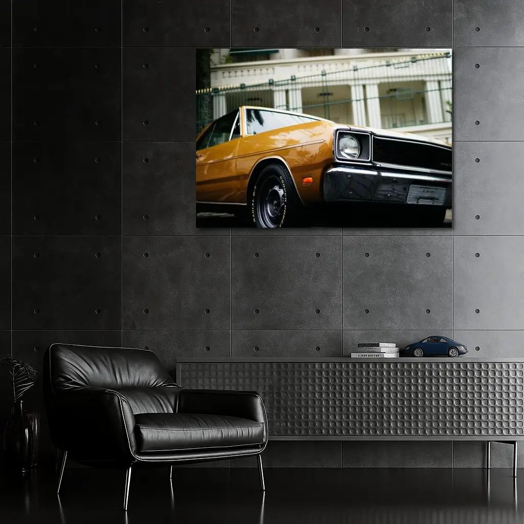 Dodge Charger Classic Muscle Car Street Shot – Wall Art