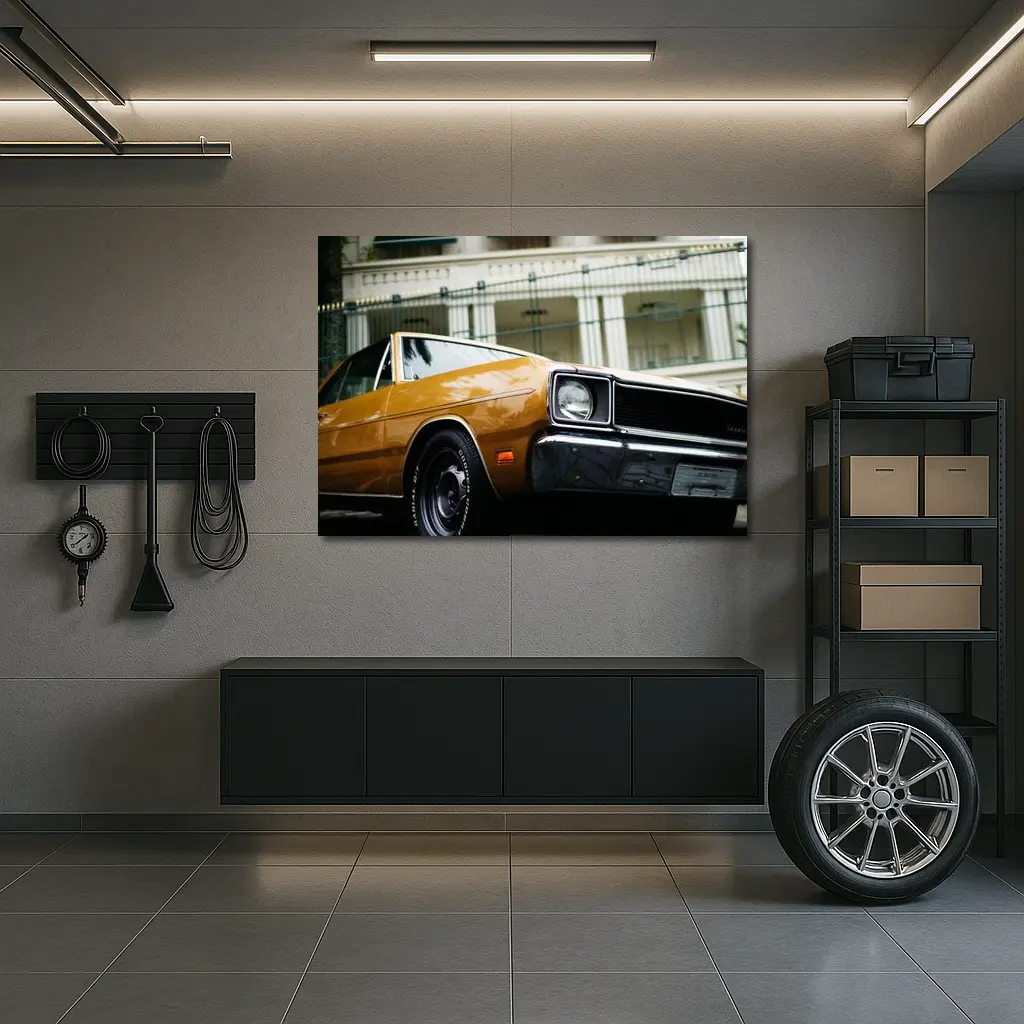 Dodge Charger Classic Muscle Car Street Shot – Wall Art