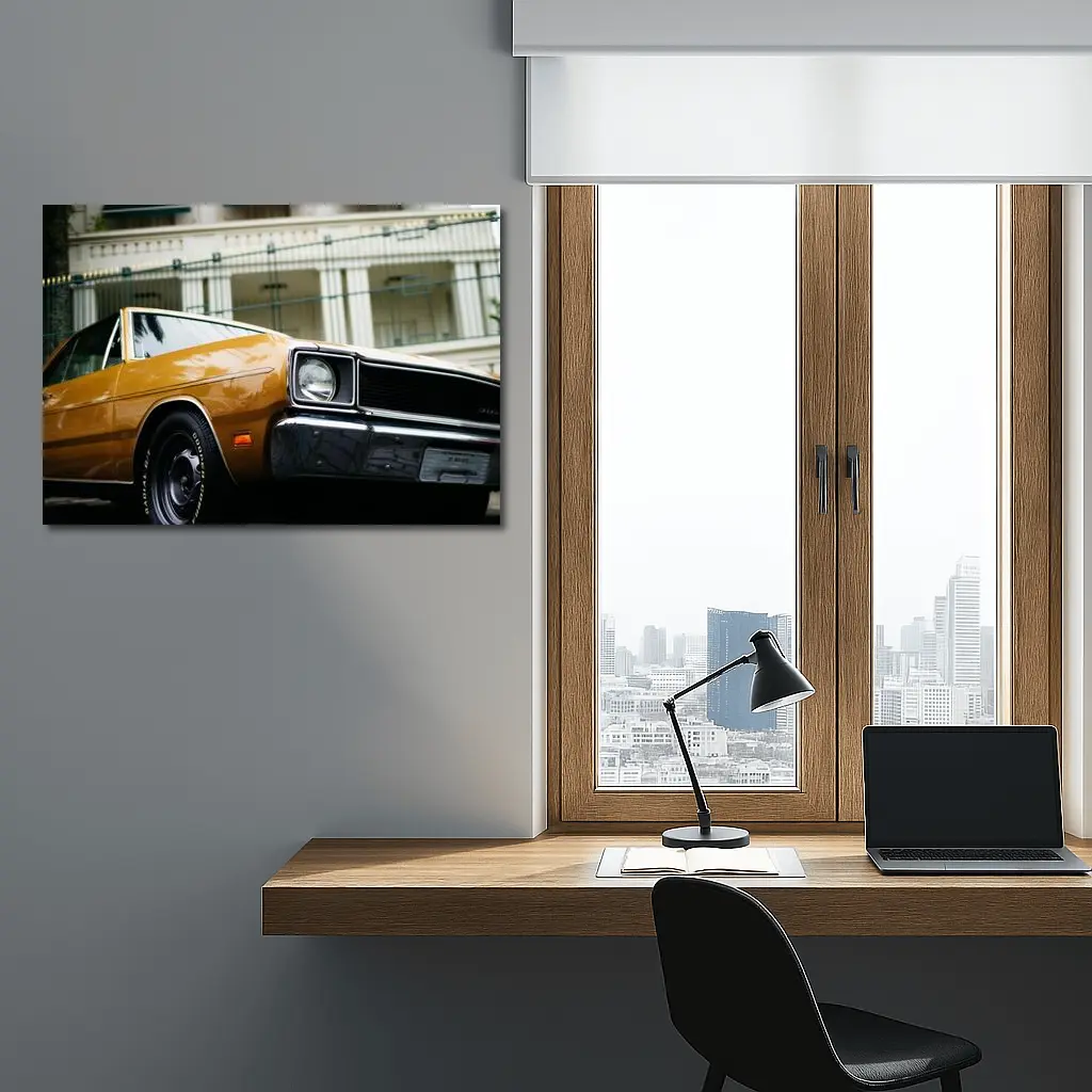Dodge Charger Classic Muscle Car Street Shot – Wall Art