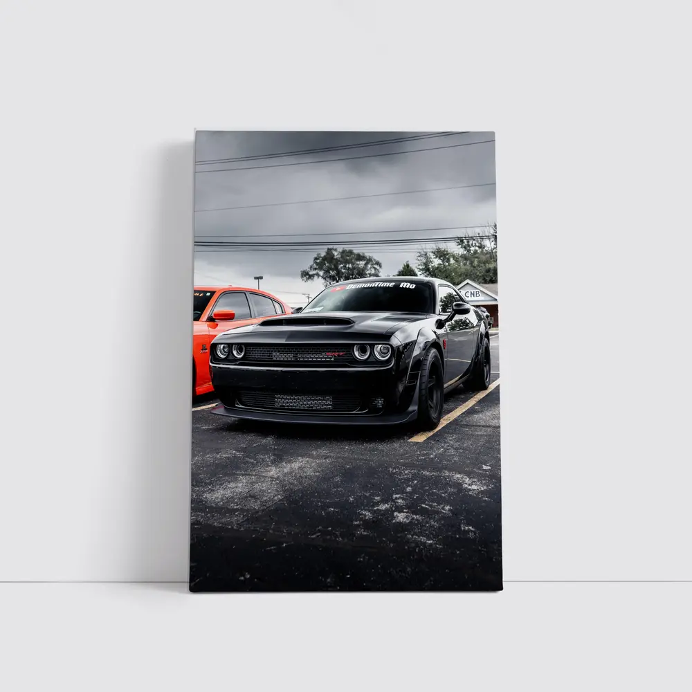 Dodge Challenger SRT Demon Parking Lot – Wall Art
