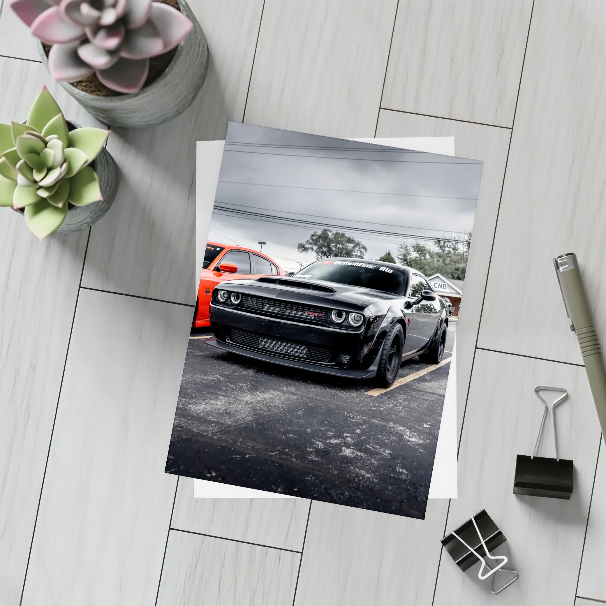 Dodge Challenger SRT Demon Parking Lot – Postcards