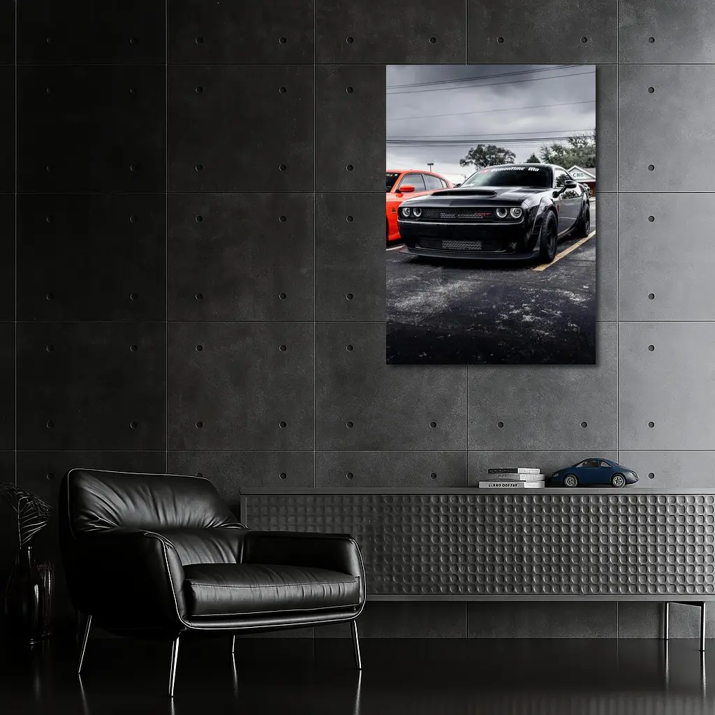 Dodge Challenger SRT Demon Parking Lot – Wall Art