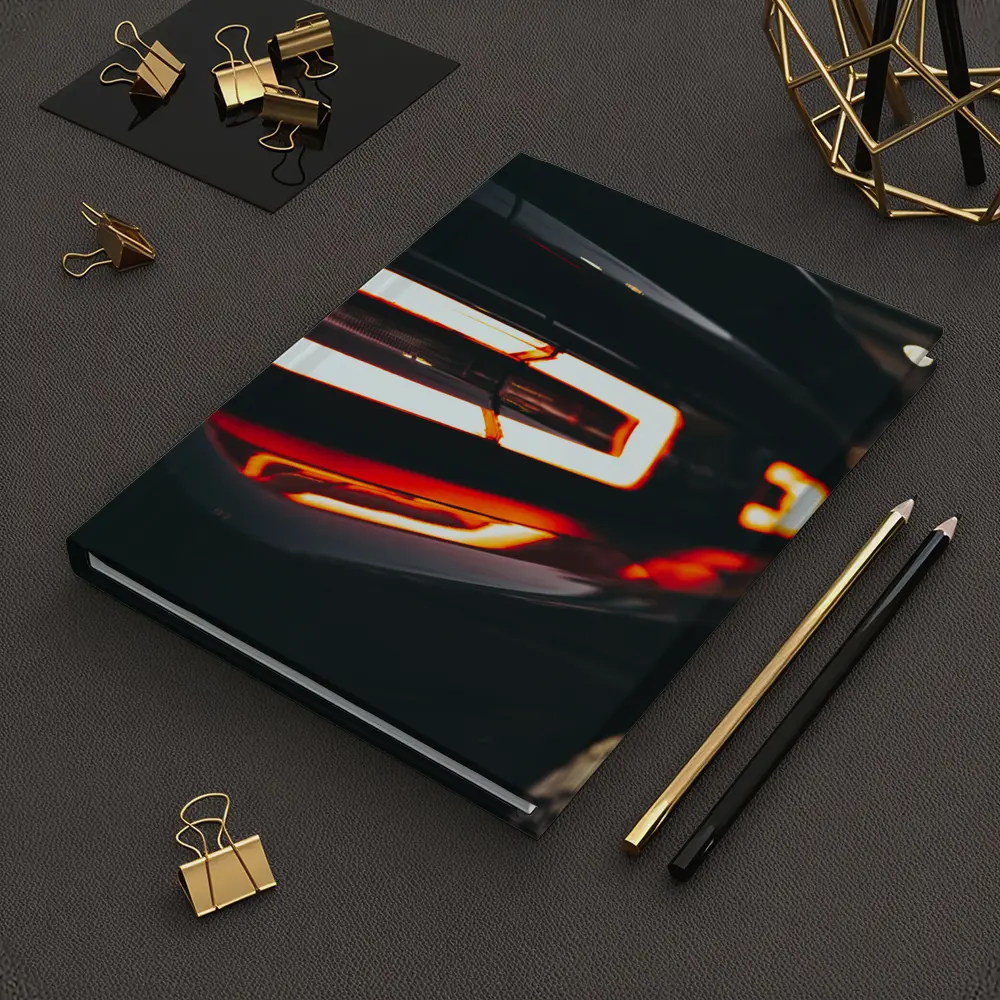 Dodge Challenger Tail Light Dark Close Up – Notebooks