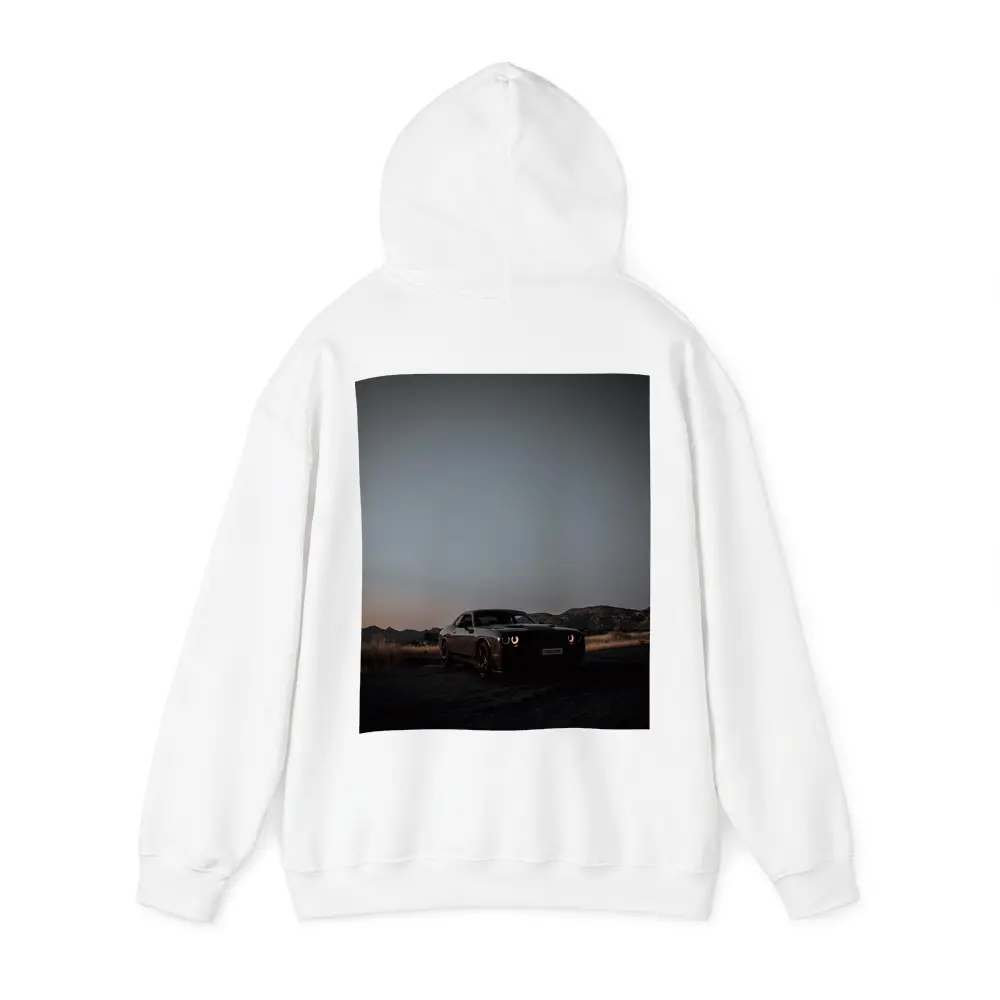 Dodge Challenger Dark Desert Dusk Scene – Hoodies