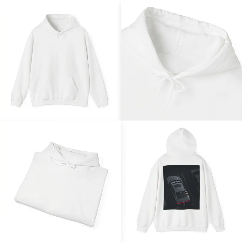 Audi RS7 Aerial View Dark Parking – Hoodies