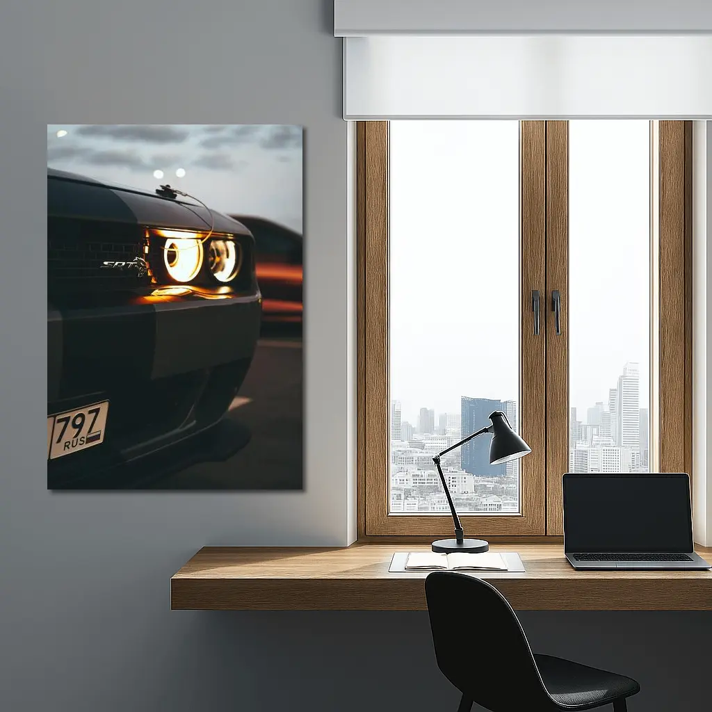 Dodge Challenger SRT Dark Street Night – Wall Art
